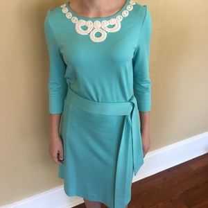 Blue and White Lilly Dress